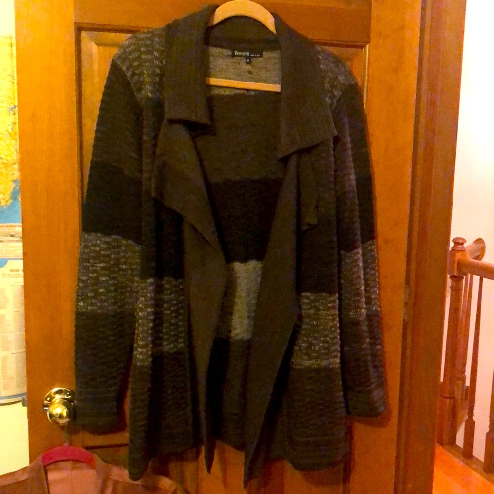 Berretti Italian Wool-blend Brown Cardigan/Jacket